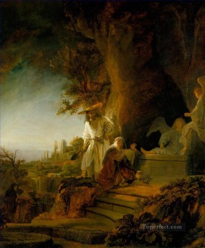 レンブラント・ファン・レインの墓にいるキリストとマグダラの聖マリア Oil Paintings